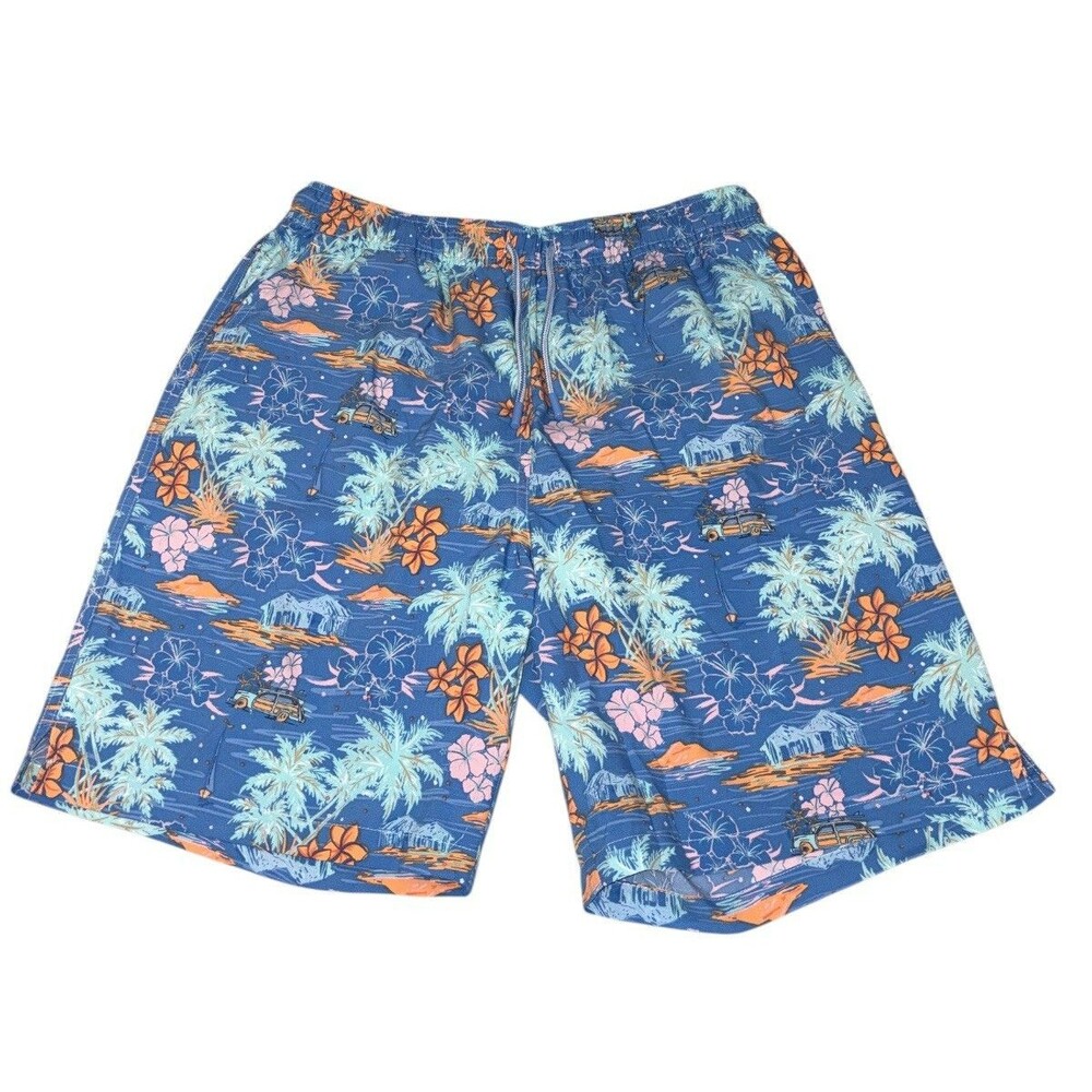 Peter Millar Swim Shorts Trunks Men's M Lined Seaside Collection Tropical 8 in